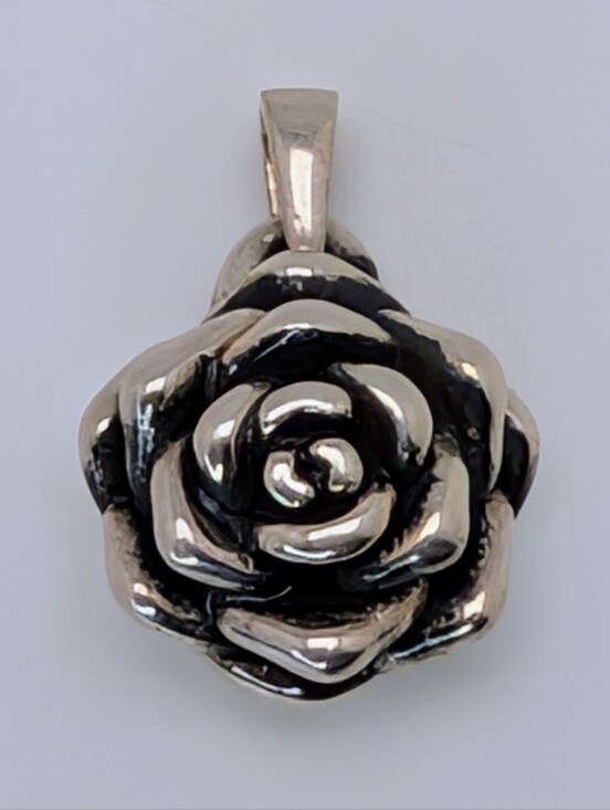 Jewelry - Rose S925 Sterling Silver Pendant